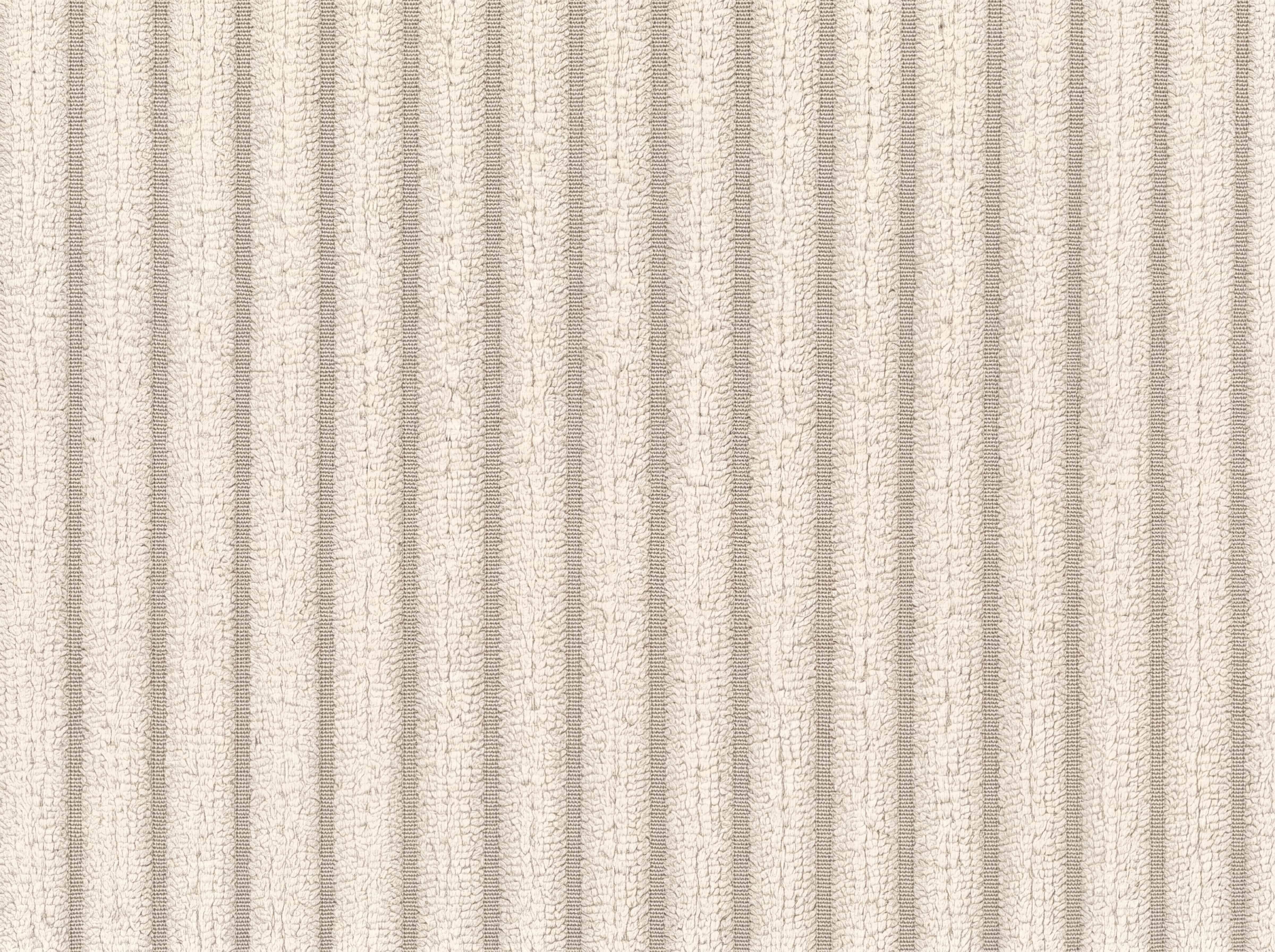 Strukturierter Stoffbezug in Beige mit breiten, vertikal verlaufenden, erhabenen Rippenstreifen