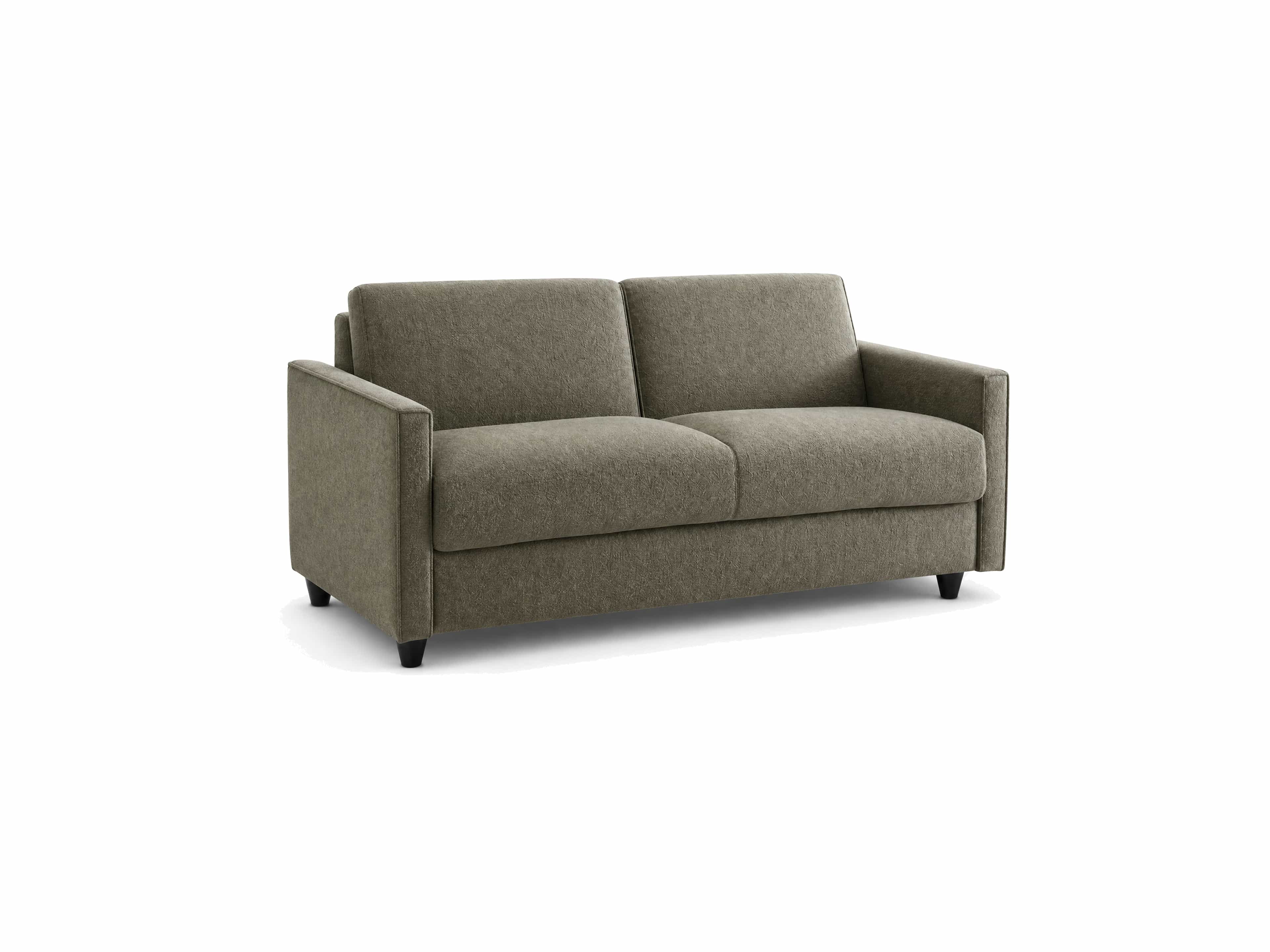 2-Sitzer Sofa Kabs Polsterwelt mit Stoffbezug in Olivgrün, Armlehnen, gepolsterte Sitzfläche