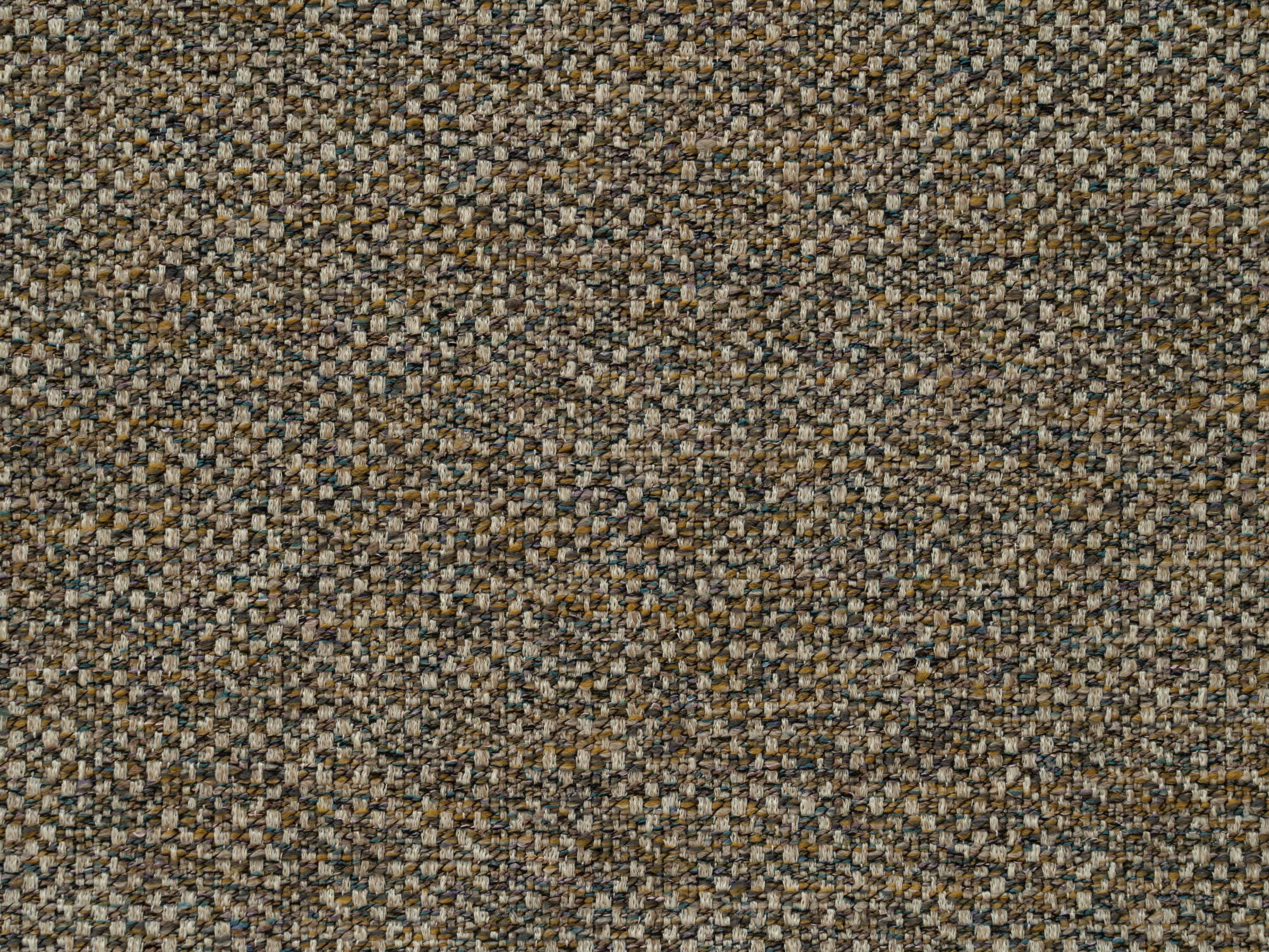 Strukturierter Stoffbezug in Braun und Beige, grobe Weboptik mit sichtbarer Textur