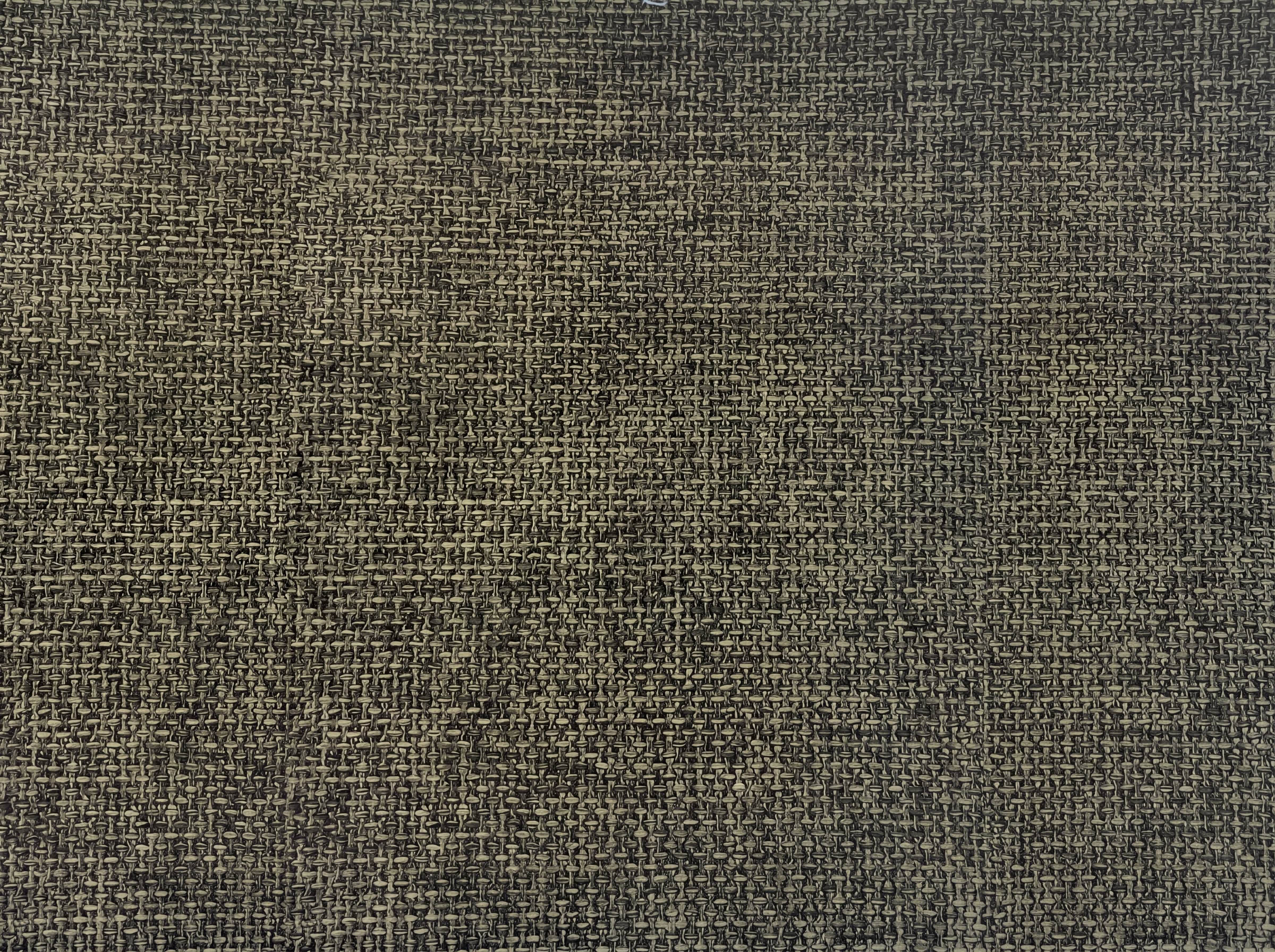 Strukturierter Stoffbezug in Olivgrün mit grober Webstruktur und sichtbarer Textur.