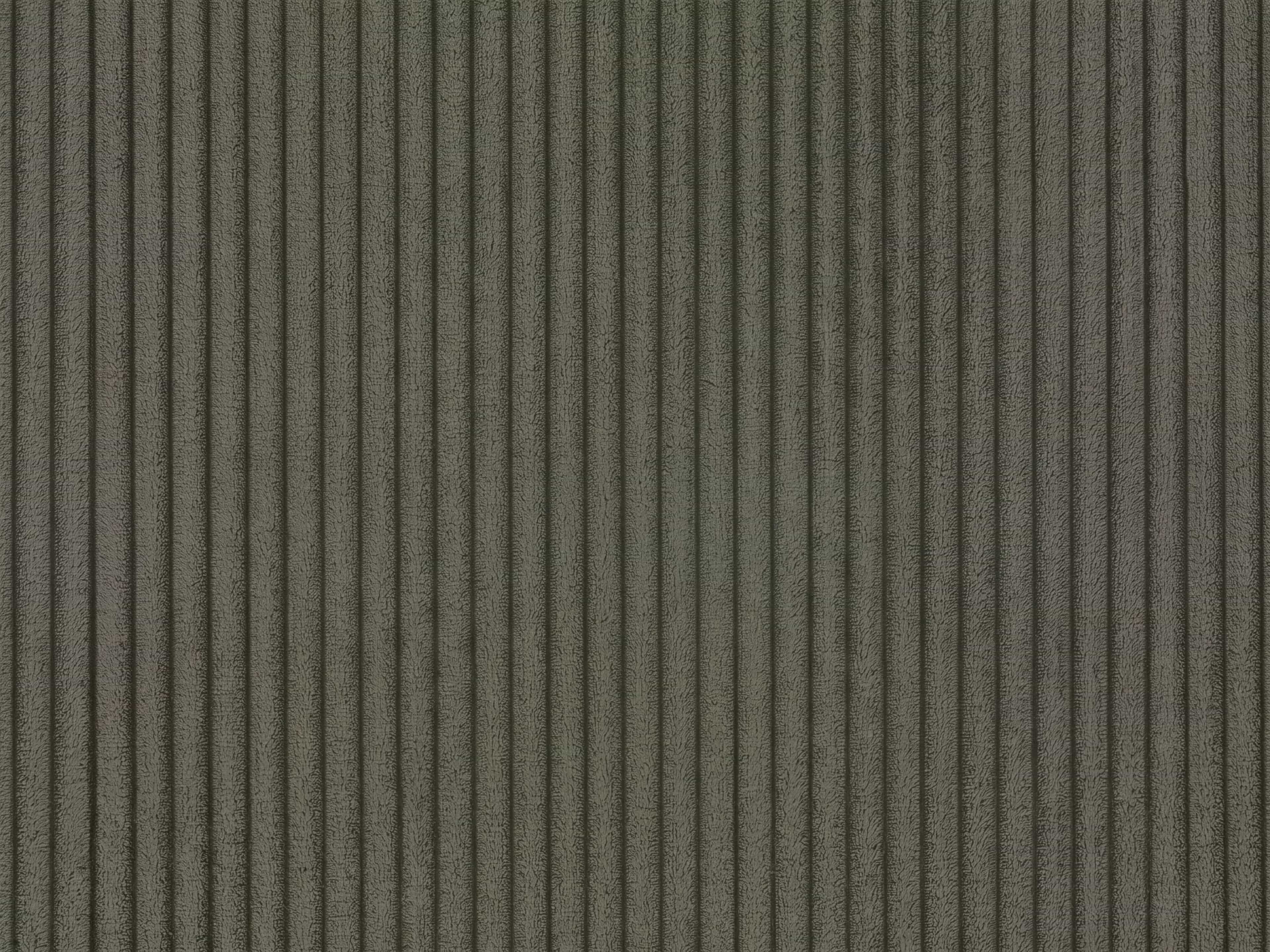 Cordstoff-Oberfläche in Olivgrün mit ausgeprägter, senkrechter Rippenstruktur und weicher Textur
