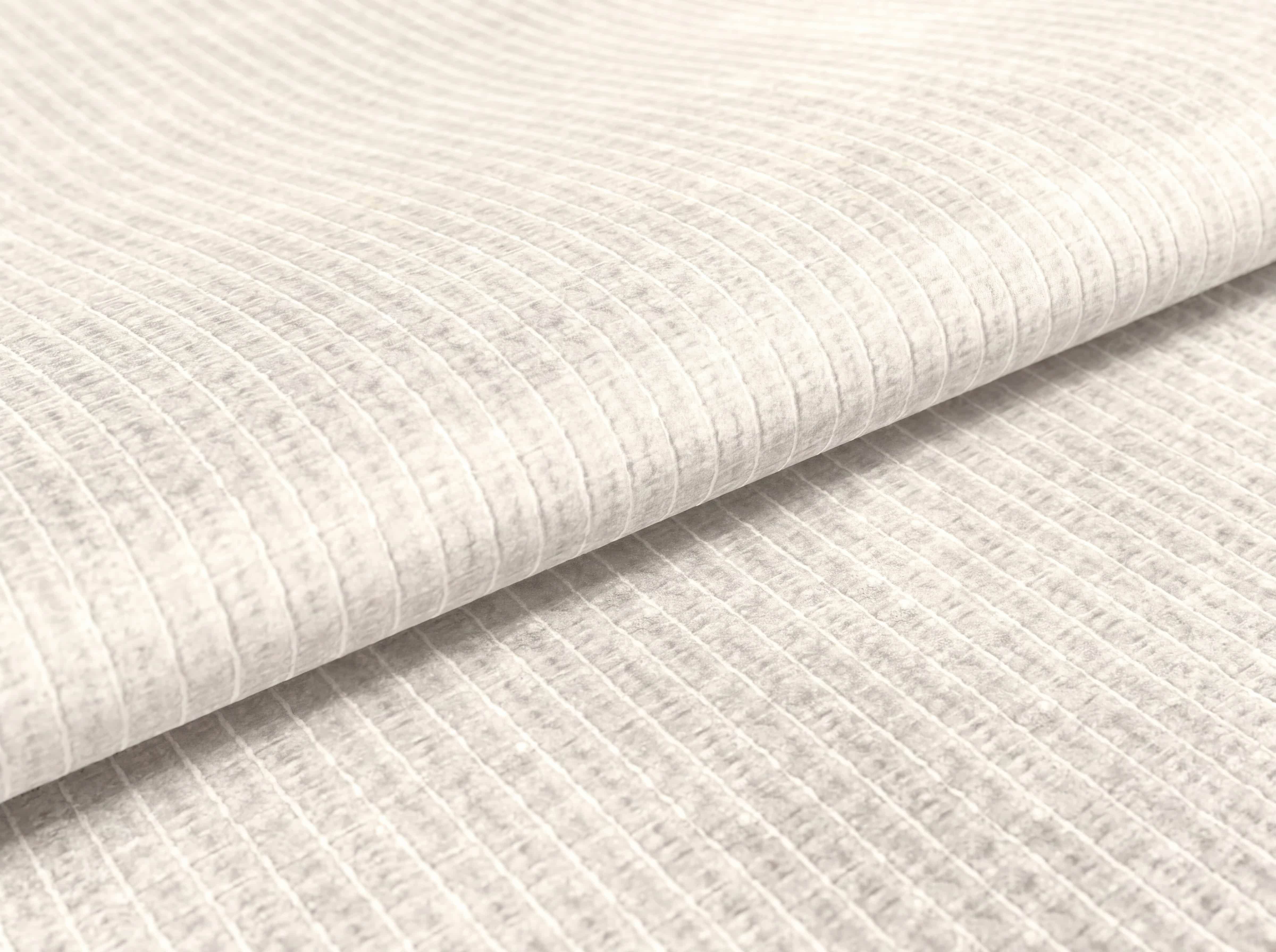 Matratzenbezug Kabs Polsterwelt in Beige mit feiner, quer verlaufender Streifenstruktur aus Textil
