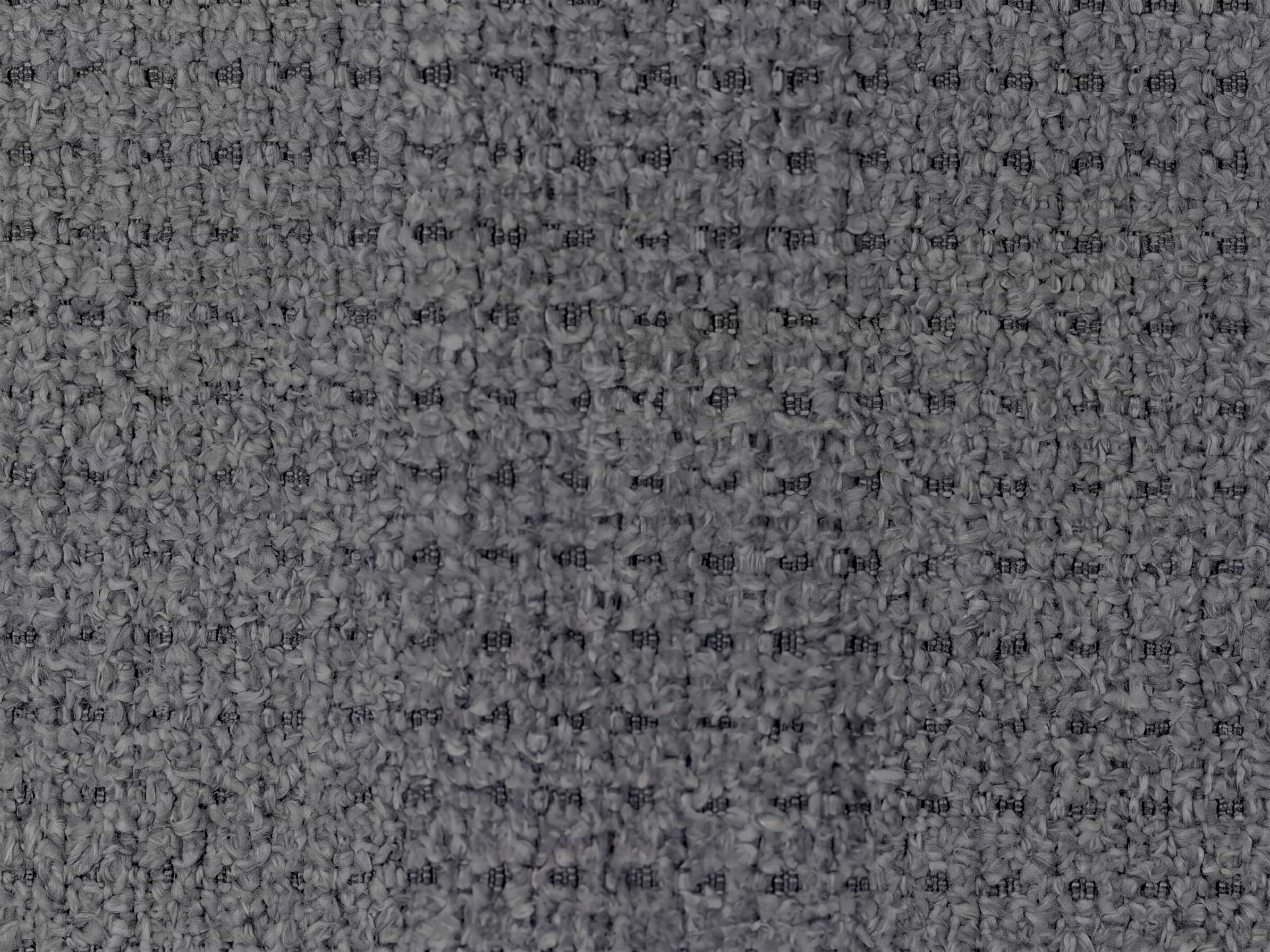 Grob gewebter, grauer Stoff mit sichtbarer Struktur und dichter, gleichmäßiger Oberflächenoptik