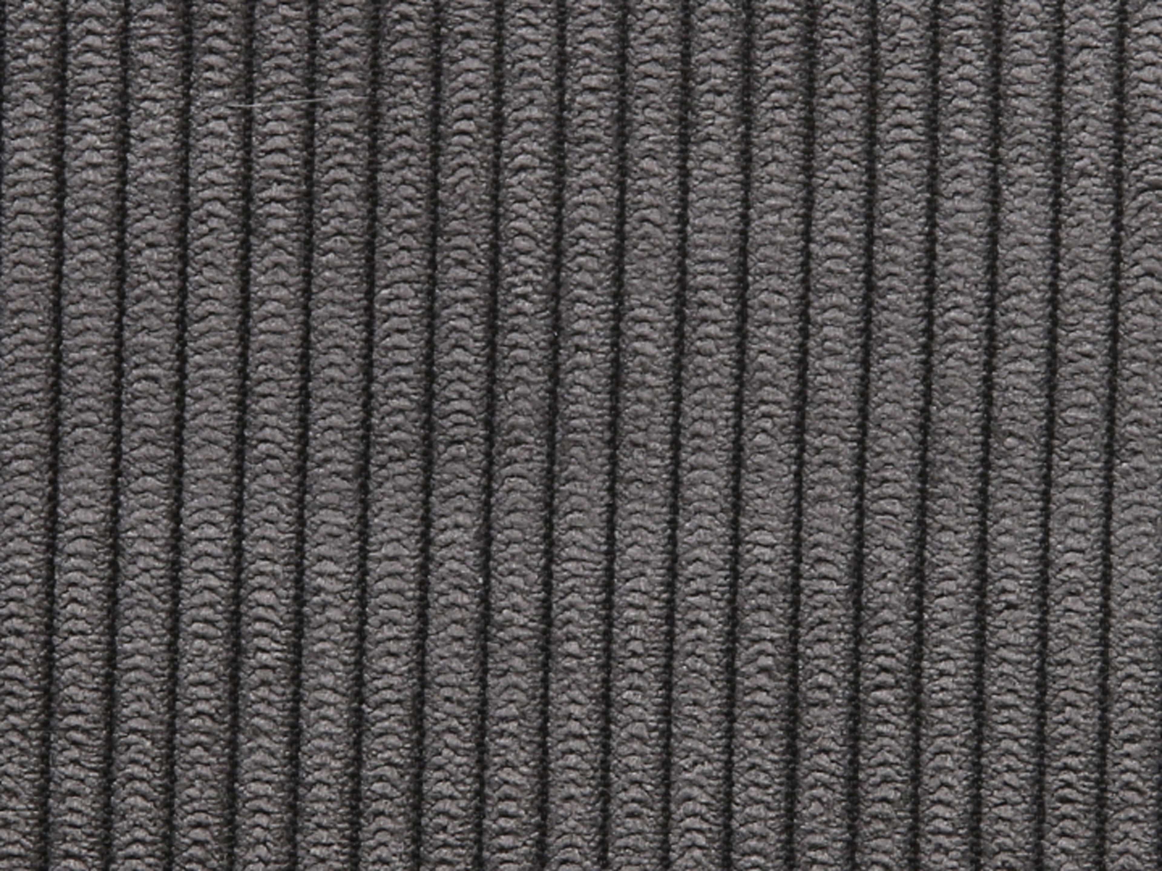 Strukturierter Cordstoff in Anthrazit mit ausgeprägter Längsrippung, textile Oberfläche, Nahaufnahme